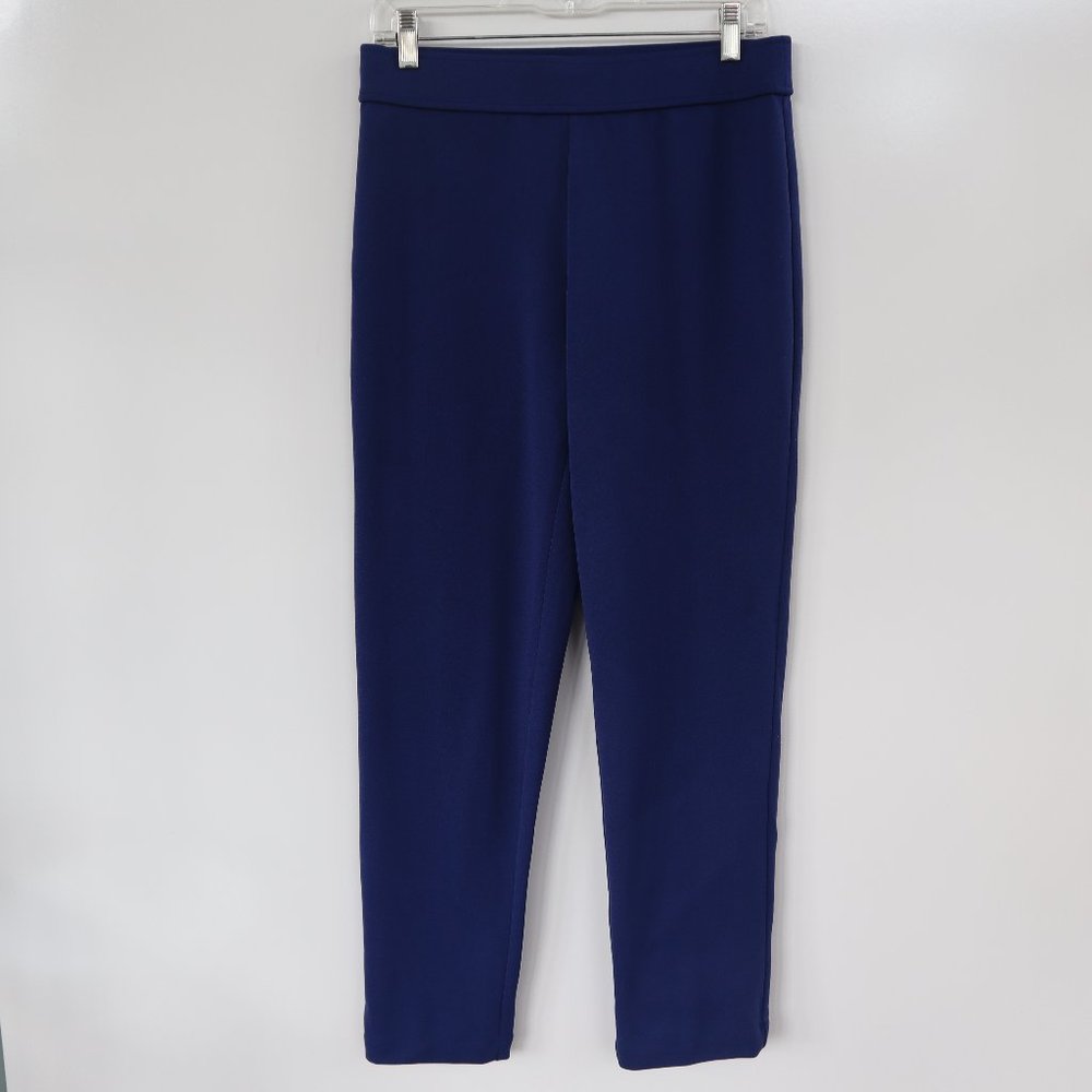 H by HALSTON Tapered Leg Blue Pants Size Medium